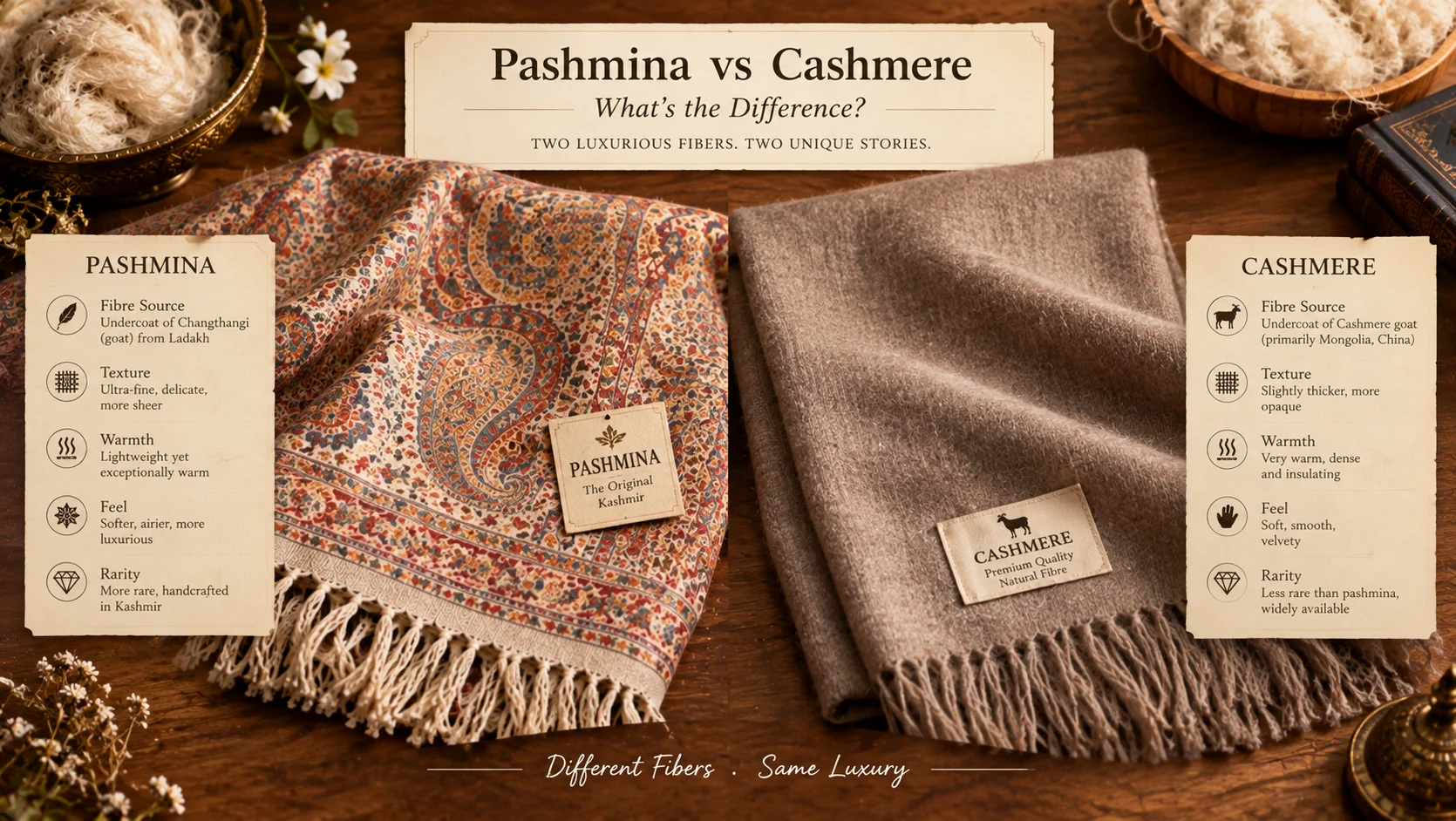 Pashmina vs Cashmere: What's the Difference? - Akee International