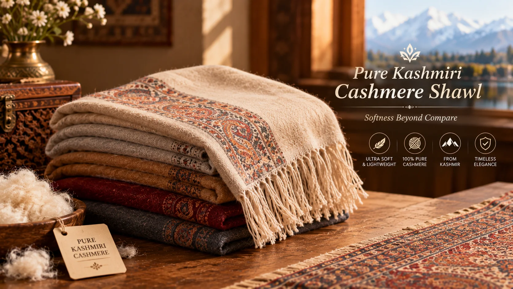 Pure Kashmiri Cashmere Shawl — Akee International